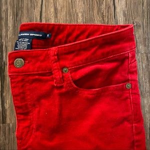 Red Ralph Lauren Corduroy Pants